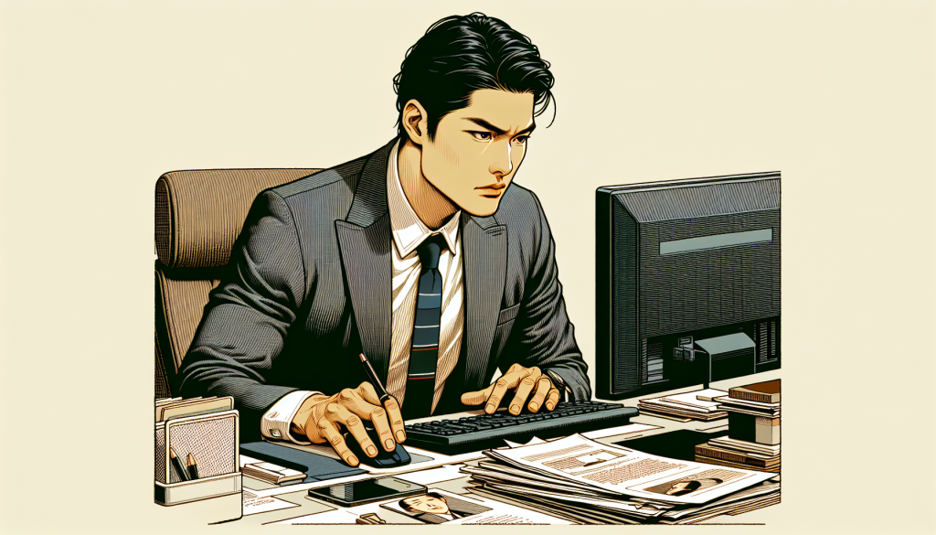 A motivated employee at work