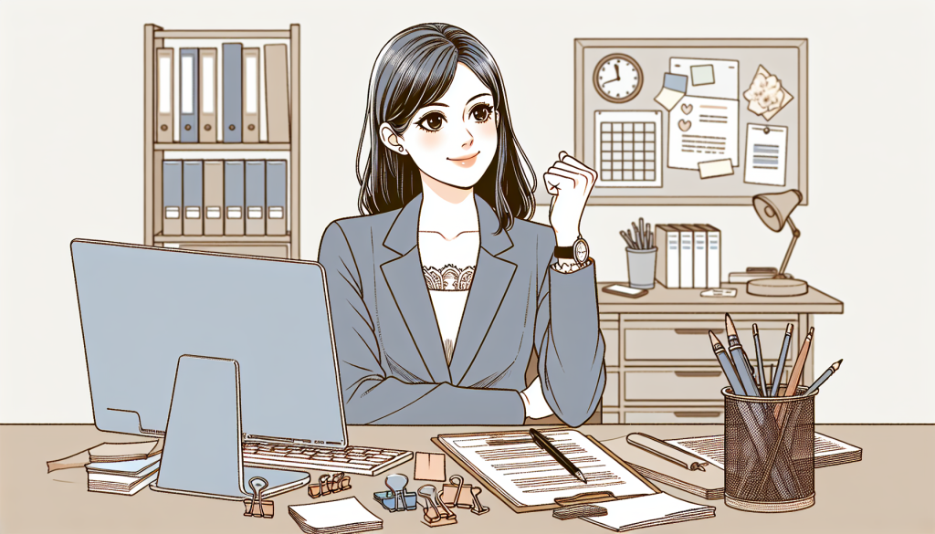 A person feeling motivated at work