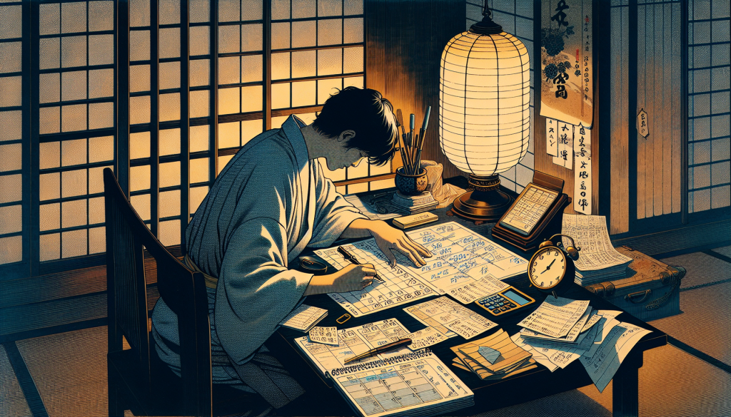 An image of a person planning their schedule