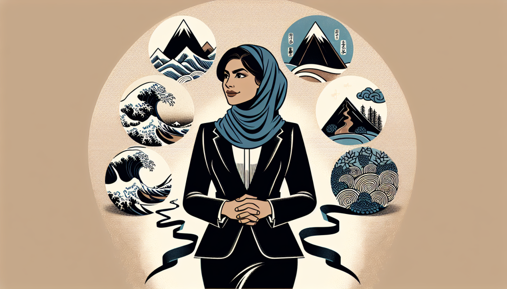 Confident individual facing challenges