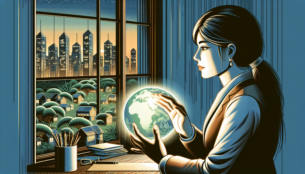 Someone visualizing a positive future