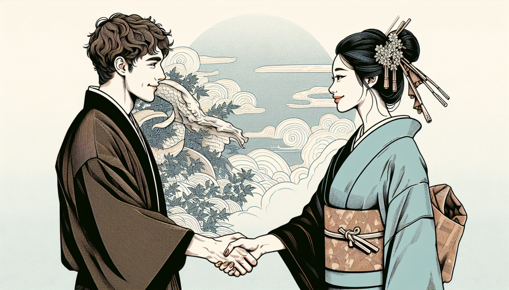 Two people shaking hands in a friendly manner