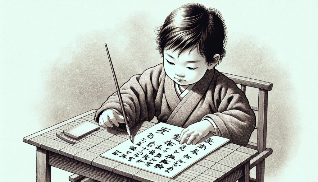 A child practicing gratitude journaling