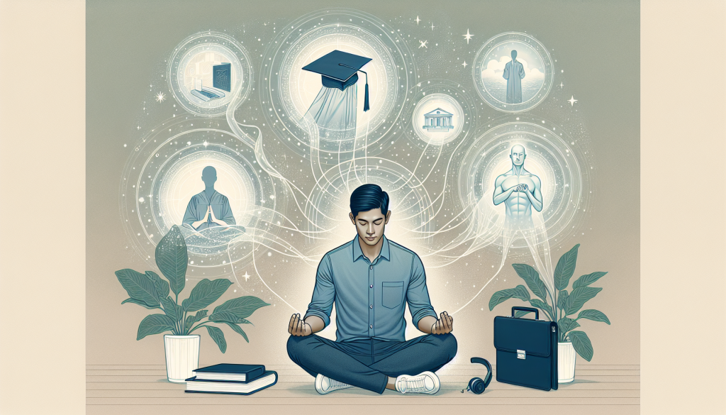 A person visualizing their goals