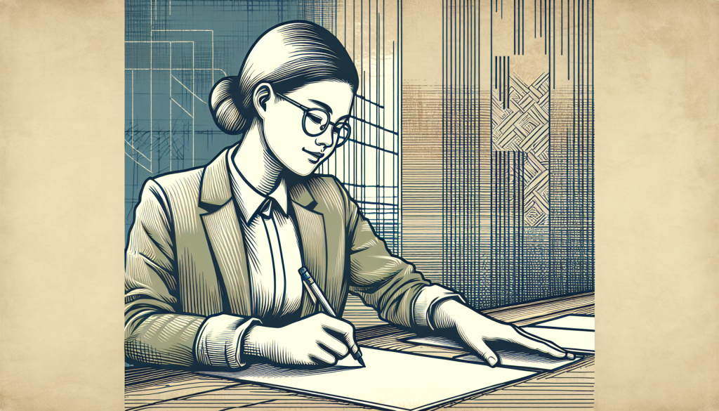 A confident young person successfully completing a task