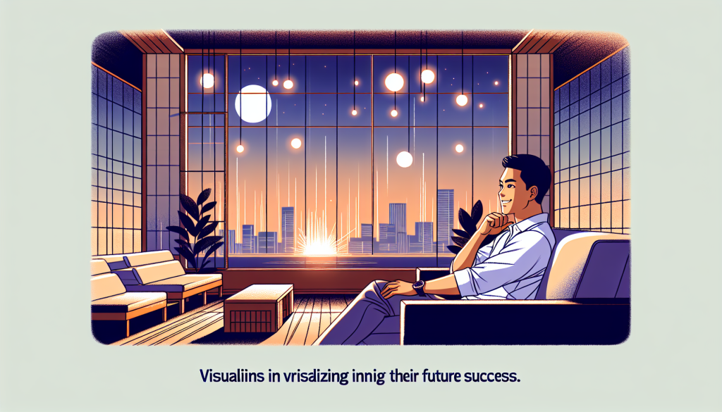 A person visualizing their success