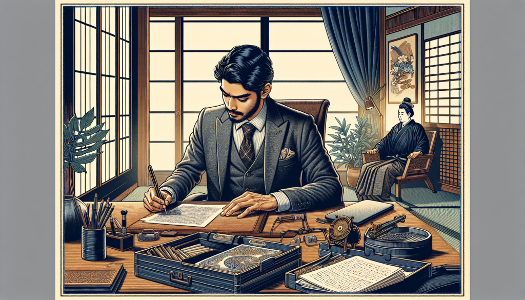 A person writing down goals and plans